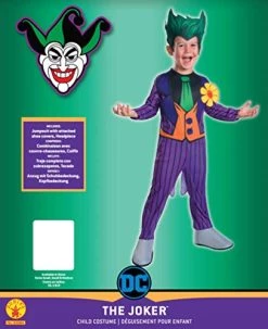 Rubie's Official DC Comics The Joker Child's Costume, Super Villain 8 Rubie's Official DC Comics The Joker Child's Costume, Super Villain -Rubie's Shop 412NMWUA6L
