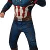 Rubie's Official Avengers Endgame Captain America, Deluxe Adult Mens Costume -Rubie's Shop 412UY5GTjSL 1