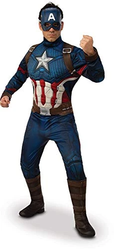 Rubie's Official Avengers Endgame Captain America, Deluxe Adult Mens Costume