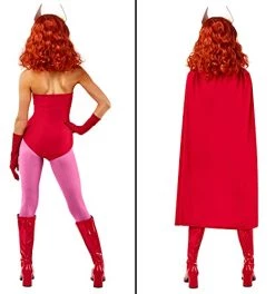 Rubie's Official Disney Marvel Wanda Adult Costume, Womens Superhero Fancy Dress -Rubie's Shop 413xtKIqwLL 1