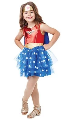 Rubie's Official DC Wonder Woman Premium Child Costume, Superhero Fancy Dress