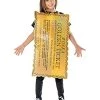 Rubie's Official Willy Wonka And The Chocolate Factory Golden Ticket Unisex Child Costume, Size Medium Age 5-8 Years -Rubie's Shop 415FvactDVL