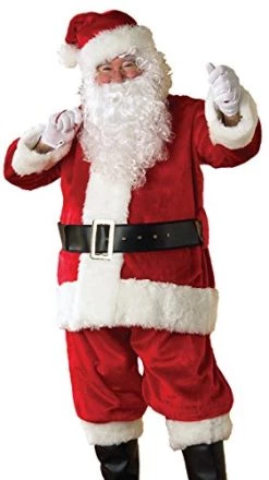 Rubie's Adult Regency Plush Santa Suit With Gloves