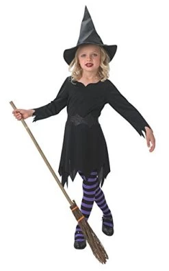 Rubie's Official Black Sorceress Costume, Girls Halloween Witch