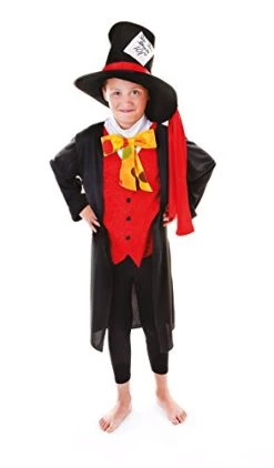 Bristol Novelty Mad Hatter Costume (L) Child Age 7 - 9 Years