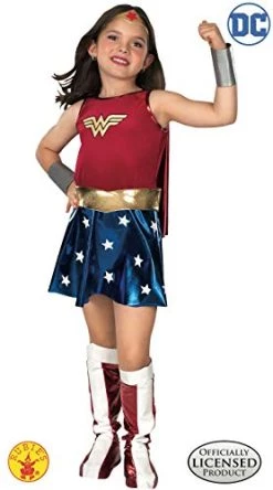 Rubie's Official DC Wonder Woman Deluxe Girls Costume, Kids Fancy Dress Super Hero 11 Rubie's Official DC Wonder Woman Deluxe Girls Costume, Kids Fancy Dress Super Hero -Rubie's Shop 416O9jyOk1L