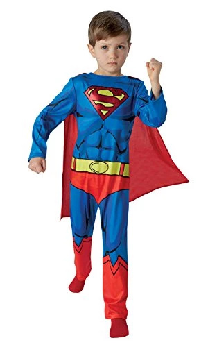 Rubie's Official DC Comics Superman Boys Fancy Dress, Kids Superhero Comic Book Style 3 Rubie's Official DC Comics Superman Boys Fancy Dress, Kids Superhero Comic Book Style
