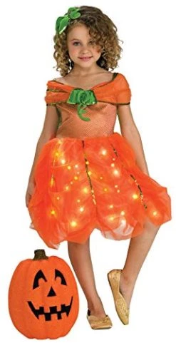 Rubie's Official Twinkle Pumpkin Princess Dress, Girls Halloween Costume