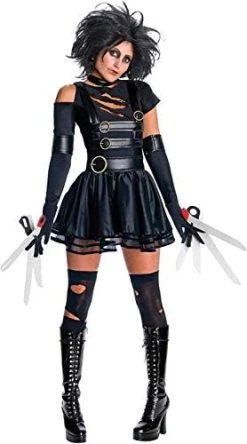 Rubie's Official Miss Edward Scissorhands + Wig Fancy Dress Ladies Halloween Womens Costume 19 Rubie's Official Miss Edward Scissorhands + Wig Fancy Dress Ladies Halloween Womens Costume -Rubie's Shop 417gtCe0YzL. AC 1
