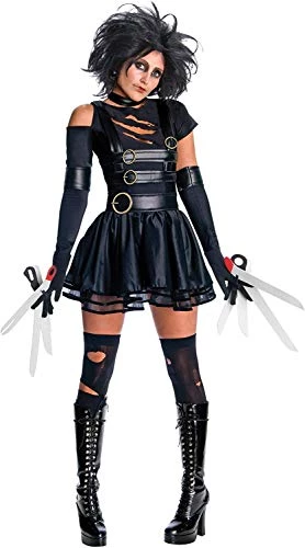 Rubie's Official Miss Edward Scissorhands + Wig Fancy Dress Ladies Halloween Womens Costume 3 Rubie's Official Miss Edward Scissorhands + Wig Fancy Dress Ladies Halloween Womens Costume