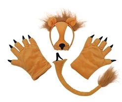 Bristol Novelty DS138 Lion Costume Accessory Set, One Size