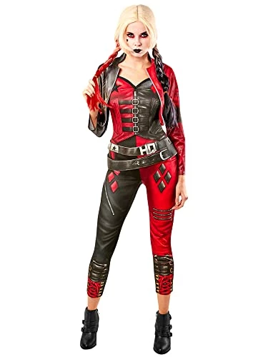 Rubie's Official Harley Quinn Ladies Jumpsuit Halloween Suicide Squad 2 Womens Villain Costume 3 Rubie's Official Harley Quinn Ladies Jumpsuit Halloween Suicide Squad 2 Womens Villain Costume