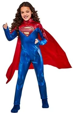 Rubie's Girl's DC Comics Flash The Movie Supergirl Costume, Kids Fancy Dress