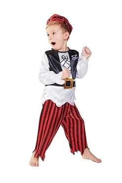Rubie's Official Raggy Pirate Boy Costume, Kids Fancy Dress -Rubie's Shop 418opE95LcL 1