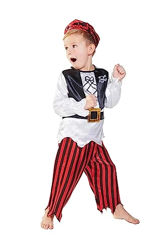 Rubie's Official Raggy Pirate Boy Costume, Kids Fancy Dress 5 Rubie's Official Raggy Pirate Boy Costume, Kids Fancy Dress - Image 3