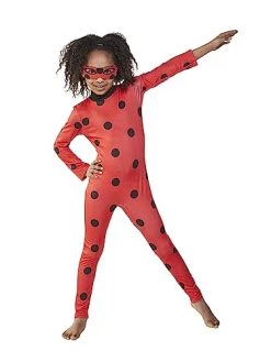 Rubie's Official Miraculous Ladybug Childs Costume And Eye Mask, Superhero Fancy Dress -Rubie's Shop 419HkEcRmvL