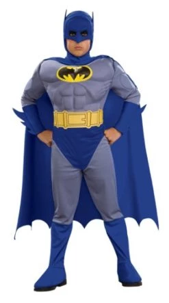 Rubie's Official DC Comics Batman Brave & The Bold Childs Deluxe Costume, Muscle Chest