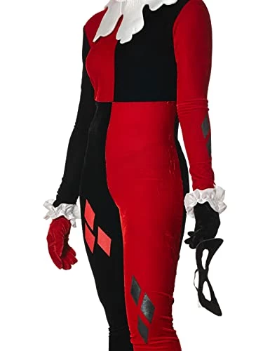 Rubie's Official DC Harley Quinn Jumpsuit, Ladies Costume Super Villain 5 Rubie's Official DC Harley Quinn Jumpsuit, Ladies Costume Super Villain - Image 3