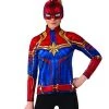 Rubie's Official Marvel, Captain Marvel Top And Headpiece Kit, Adult Superhero Fancy Dress 2 Rubie's Official Marvel, Captain Marvel Top And Headpiece Kit, Adult Superhero Fancy Dress -Rubie's Shop 41Ay4KTQeJL 2