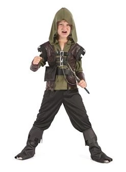 Bristol Novelty CF063 Hunter Boy Costume, Small, 110 - 122 Cm, Approx Age 3 -5 Years, Hunter Boy (S)