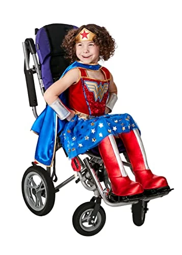 Rubies Official DC Wonder Women Adaptive Child Costume, Kids Fancy Dress 4 Rubies Official DC Wonder Women Adaptive Child Costume, Kids Fancy Dress - Image 2