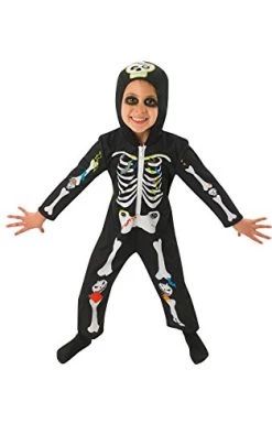 Rubie's Official Skeleton Costume Unisex, Younger Child