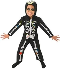 Rubie's Official Skeleton Costume Unisex, Younger Child -Rubie's Shop 41GMYtQXFgL. AC