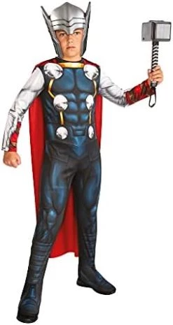 Rubie's Official Marvel Avengers Thor Classic Childs Costume, Kids Superhero Fancy Dress -Rubie's Shop 41HRVi0FQDL. AC 1