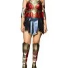 Rubie's Official DC Warner Bros Justice League Wonder Woman Costume, Secret Wishes Range, Adult Superhero Fancy Dress -Rubie's Shop 41Iv16qXWL