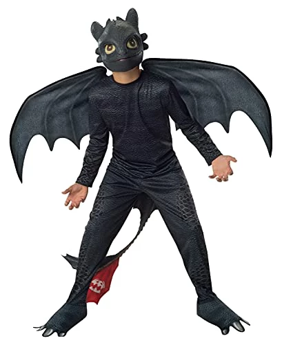 Rubie's Official DreamWorks How To Train Your Dragon 2 Toothless Night Fury Child Costume, Kids Fancy Dress 3 Rubie's Official DreamWorks How To Train Your Dragon 2 Toothless Night Fury Child Costume, Kids Fancy Dress