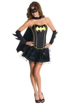 Rubie's Official DC Comics Batgirl Corset & Tutu Ladies Costume, Secret Wishes Womens Super Hero Fancy Dress