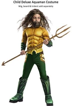 Rubie's Official DC Comics Aquaman The Movie, Childs Deluxe Super Hero Costume -Rubie's Shop 41KzGH nbPL 1