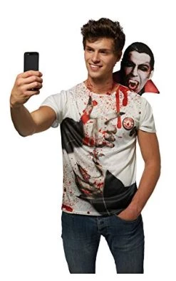 Rubie's Official Vampire Selfie Shocker Costume Kit, Halloween Adult Fancy Dress, Mens Standard Size