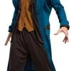 Rubie's Official Fantastic Beasts Warner Bros Newt Scamander Deluxe Mens Costume, Adult Fancy Dress -Rubie's Shop 41M4fNmZ5TL