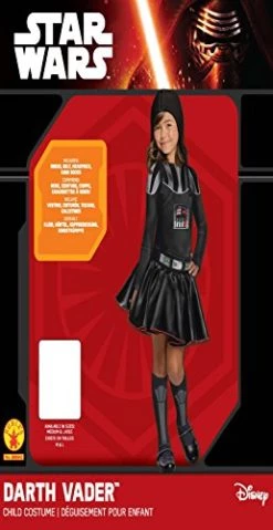 Rubie's Official Disney Star Wars Darth Vader Girls Costume, Kids Fancy Dress -Rubie's Shop 41MTRq6DTL