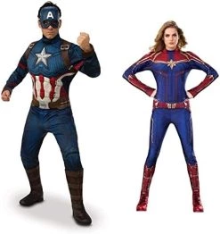 Rubie's Official Avengers Endgame Captain America, Deluxe Adult Mens Costume -Rubie's Shop 41MftoFK8qL. AC