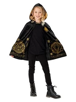 Rubies Official Harry Potter Gold Wizarding World Child Cape, Kids Fancy Dress Age 7-10 Years