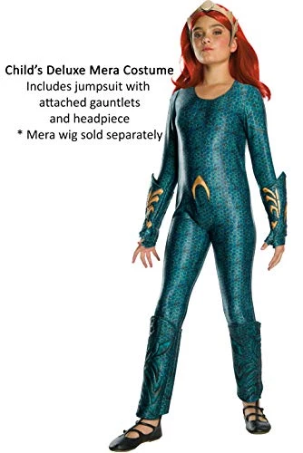 Rubie's Official DC Comics Aquaman The Movie, Mera Girls Deluxe Costume 5 Rubie's Official DC Comics Aquaman The Movie, Mera Girls Deluxe Costume - Image 3