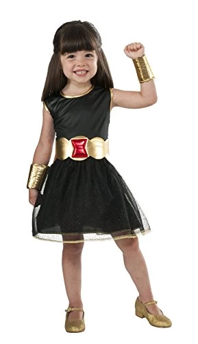 Rubie's Official Marvel Avengers Black Widow Tutu Dress Childs Costume, Kids Superhero Fancy Dress 3 Rubie's Official Marvel Avengers Black Widow Tutu Dress Childs Costume, Kids Superhero Fancy Dress