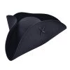 Bristol Novelty BH653 Pirate Tricorn | Wool Felt | 1 Piece | Black | One Size - Adult Hat, Unisex -Rubie's Shop 41PTijNZ9L