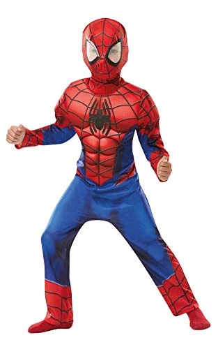 Rubie's Official Marvel Spider-Man Deluxe Childs Costume, Kids Superhero Fancy Dress 3 Rubie's Official Marvel Spider-Man Deluxe Childs Costume, Kids Superhero Fancy Dress