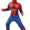 Rubie's Official Marvel Spider-Man Deluxe Childs Costume, Kids Superhero Fancy Dress -Rubie's Shop 41PuWHbG26L 3