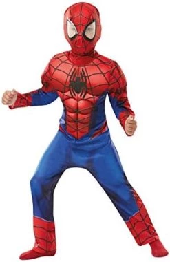 Rubie's Official Marvel Spider-Man Deluxe Childs Costume, Kids Superhero Fancy Dress -Rubie's Shop 41PuWHbG26L. AC