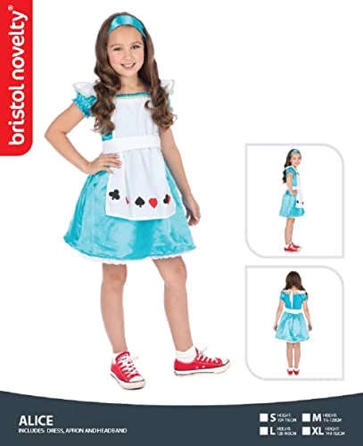 Bristol Novelty Alice Costume, Child Girl Age 3-11 Years 4 Bristol Novelty Alice Costume, Child Girl Age 3-11 Years - Image 2