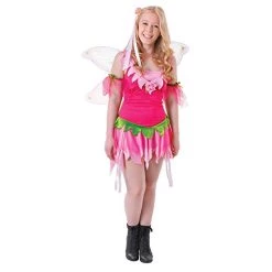 Bristol Novelty TC103 Girls Costume | Flower Fairy | Pink | Pack Of 1 | Teen Size, Small