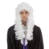 Bristol Novelty Men's Judge Wig | For Men White Accessory, White, One Size UK -Rubie's Shop 41R7koz72zL