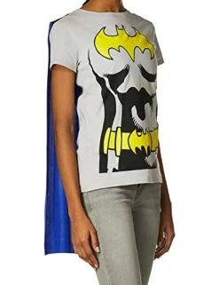 Rubie's Official DC Comics Batgirl Ladies Dress Up Kit, Super Hero Tshirt Top, Cape & Mask -Rubie's Shop 41RGcuiZ7eL 1