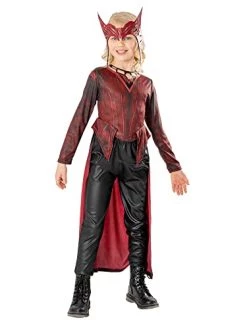 Rubies Official Marvel Dr Strange In The Multiverse Of Madness Scarlett Witch Deluxe Child Costume, Kids Fancy Dress
