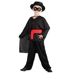 Bristol Novelty CC349 Bandit Costume Set | For Kids | Black Accessory