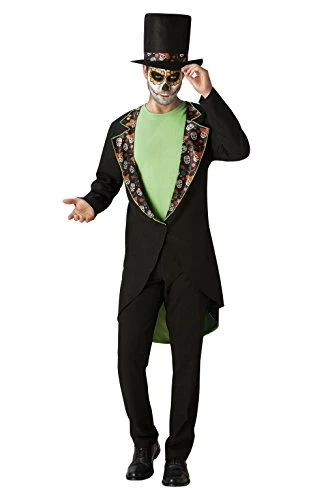 Rubie's Official Day Of The Dead Skull Gentleman, Mens Adult Halloween Dress Up Kit, Mens Size Standard 3 Rubie's Official Day Of The Dead Skull Gentleman, Mens Adult Halloween Dress Up Kit, Mens Size Standard
